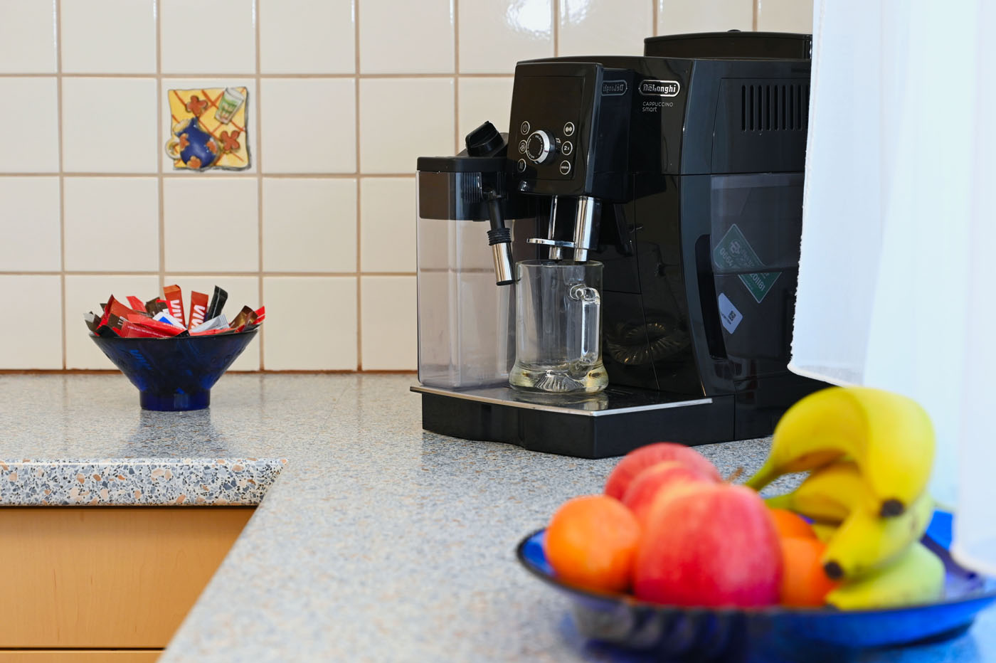 Küche Detail mit Kaffeemaschine